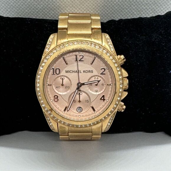 Michael Kors Blair MK5263 Women\'s Stainless Steel Analog Rose Dial Watch JNA589 main image 8